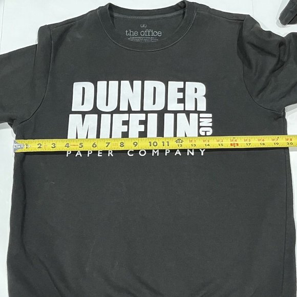 The Office Dunder Mifflin Inc Paper Company Black Crewneck Sweater Size Small - Picture 11 of 14